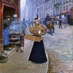 The roasted chestnut seller